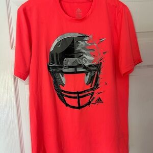 Adidas Neon Orange Football T Shirt Size XL